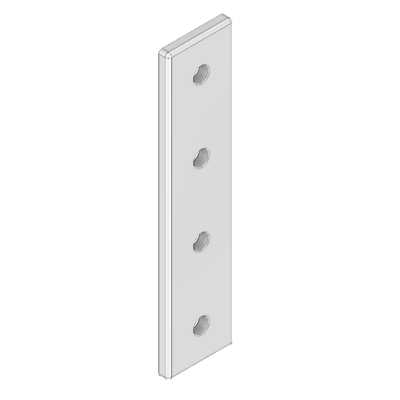 41-130-1 MODULAR SOLUTIONS ALUMINUM CONNECTING PLATE 45MM X 180MM FLAT TIE W/HARDWARE